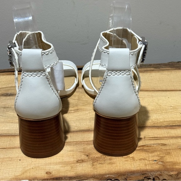 *NEW* Michael Michael Kors White Leather Ashton Sandal Size 7 A26 - Picture 11 of 14
